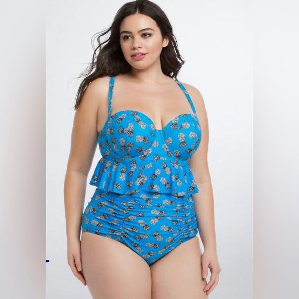 New without tag. Torrid beautiful blue bikini top